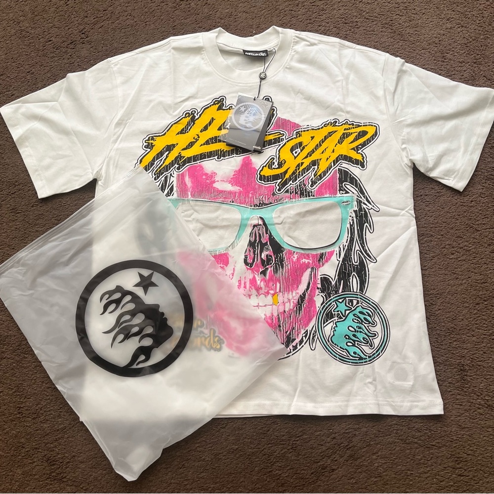 White Hellstar Men’s multi T-shirt